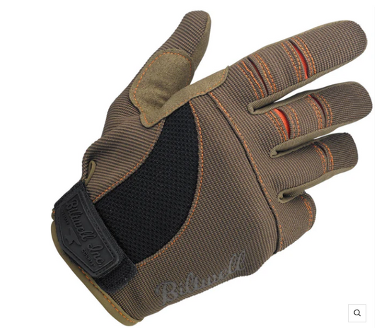 BILTWELL MOTO GLOVES - BROWN/ORANGE