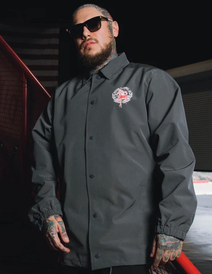 RED/WHITE OTTOS COACHES JACKET