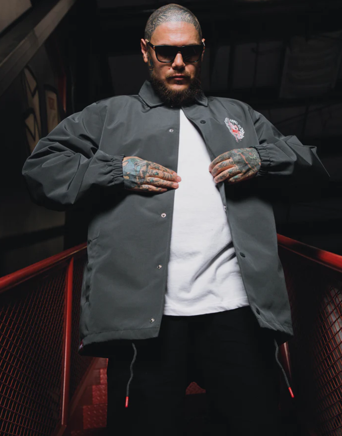 RED/WHITE OTTOS COACHES JACKET