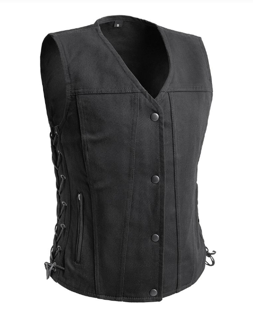 TIFF - WOMEN'S MOTORCYCLE TWILL VEST