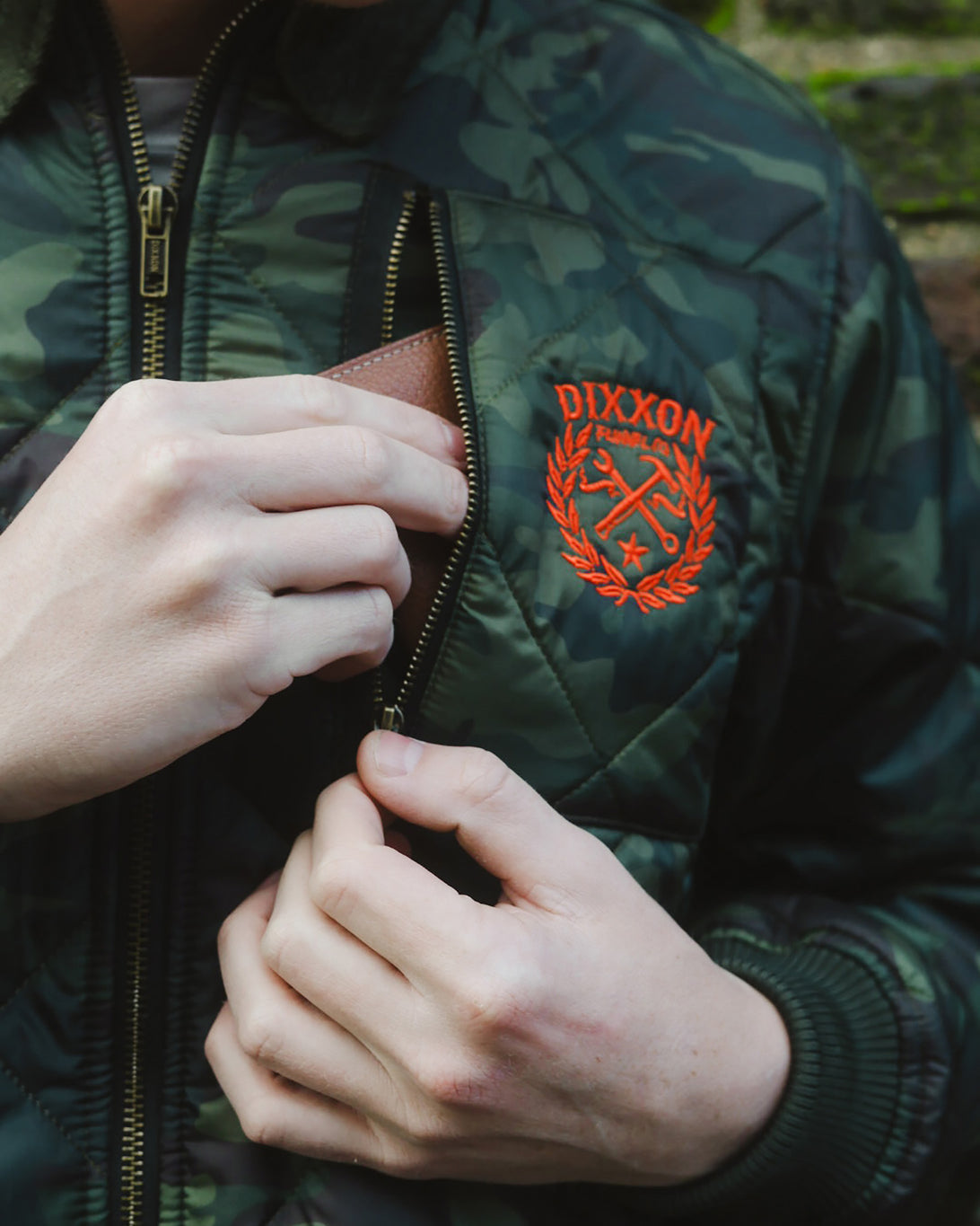 WOODLAND DIAMOND STITCH QUILTED JACKET - MENS