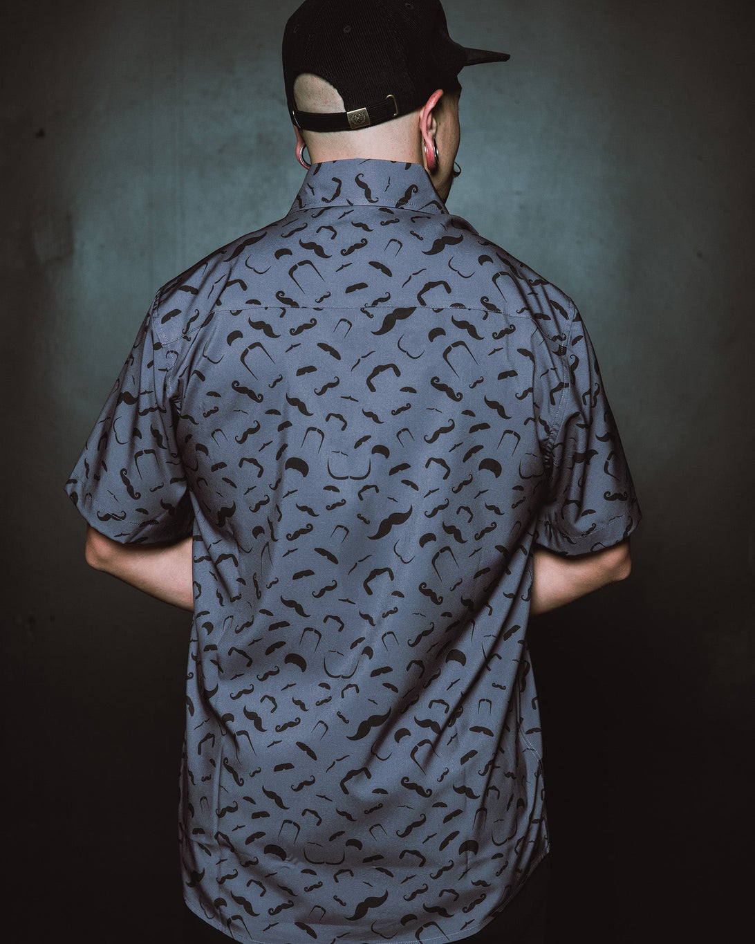 MUSTACHE RIDE SHORT SLEEVE BUTTON UP - MENS