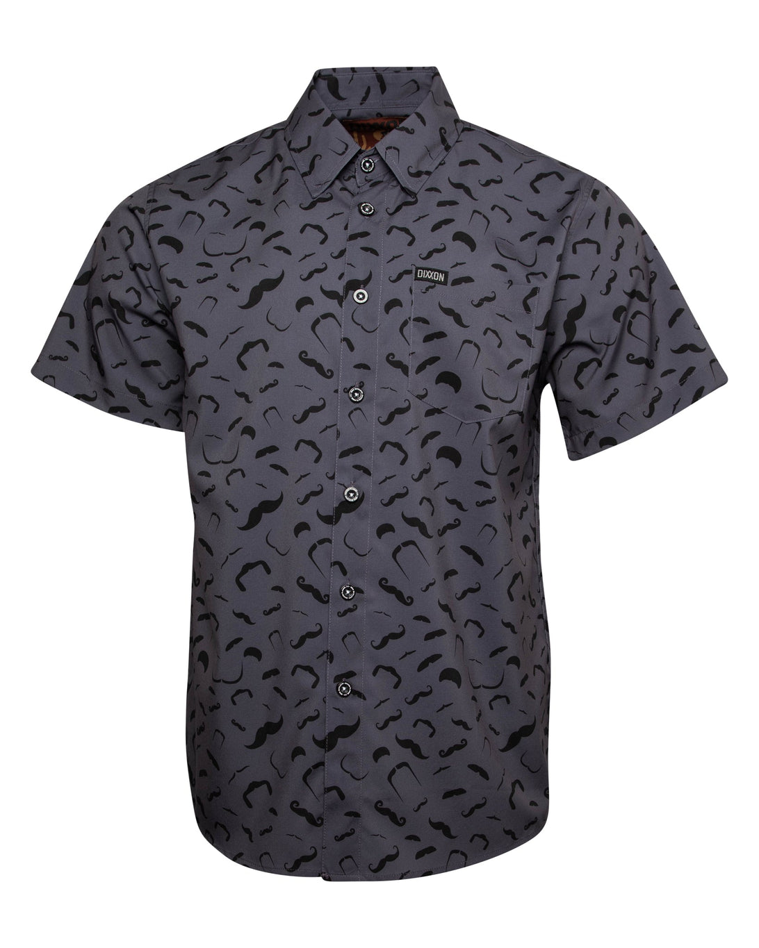 MUSTACHE RIDE SHORT SLEEVE BUTTON UP - MENS