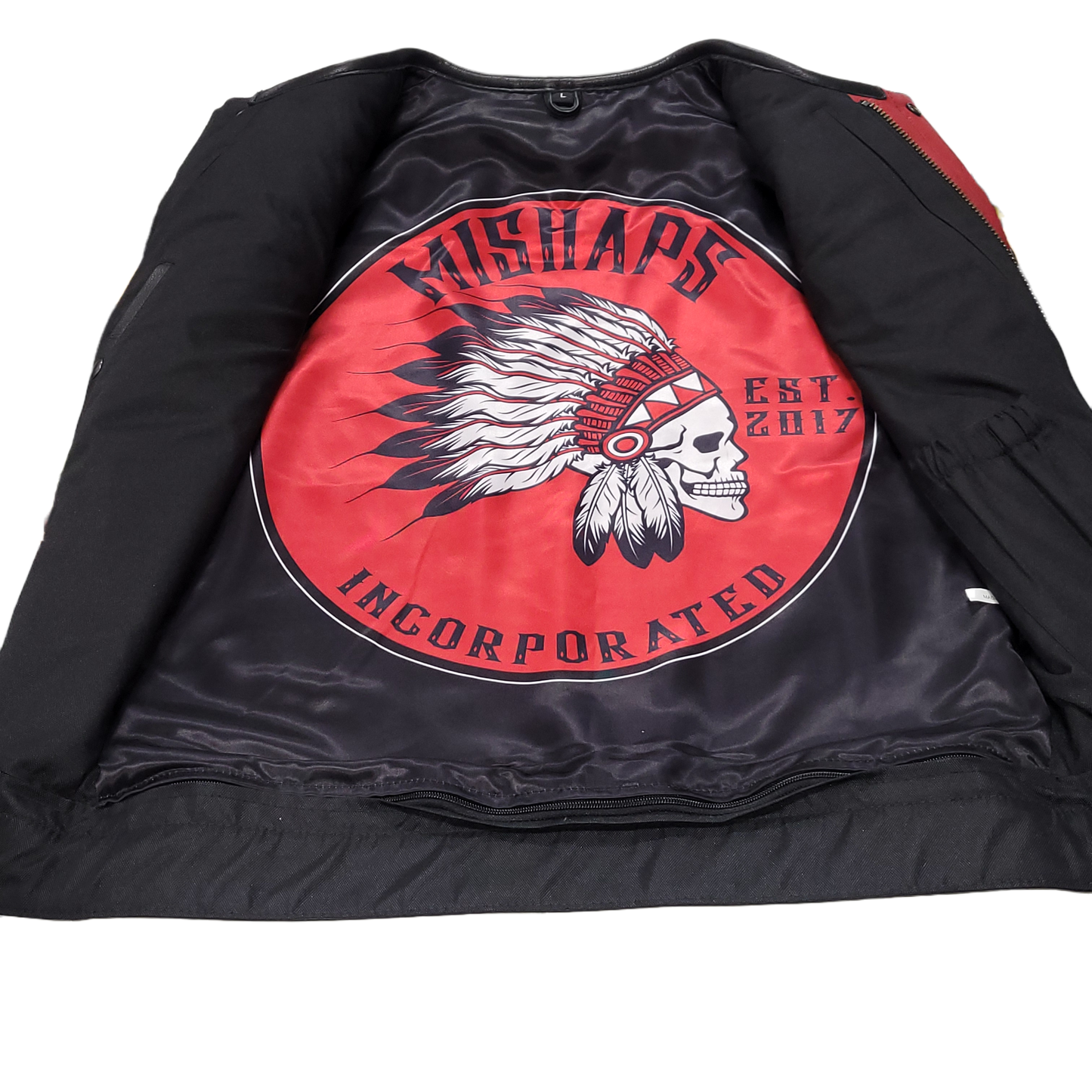 Mishaps Leather Motorcycle Vest