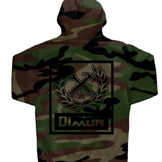 DIXXON BOX CREST HOODIE CAMO/BLACK